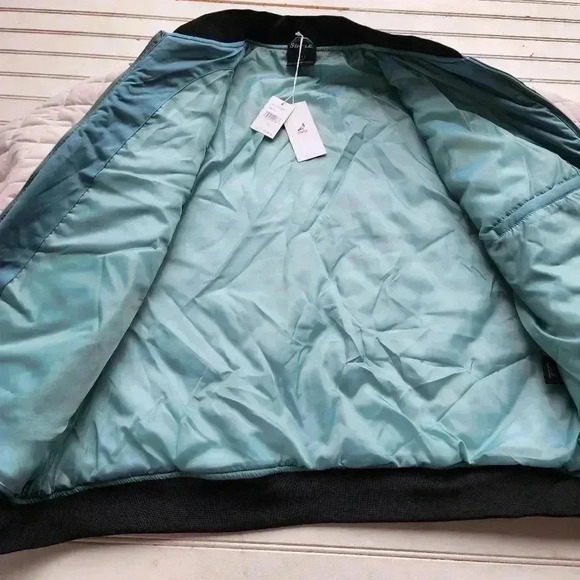 NWT $138 Staple Division Quilted Jacket Teal Blue Pigeon Men's Zip Size XL - Picture 8 of 13